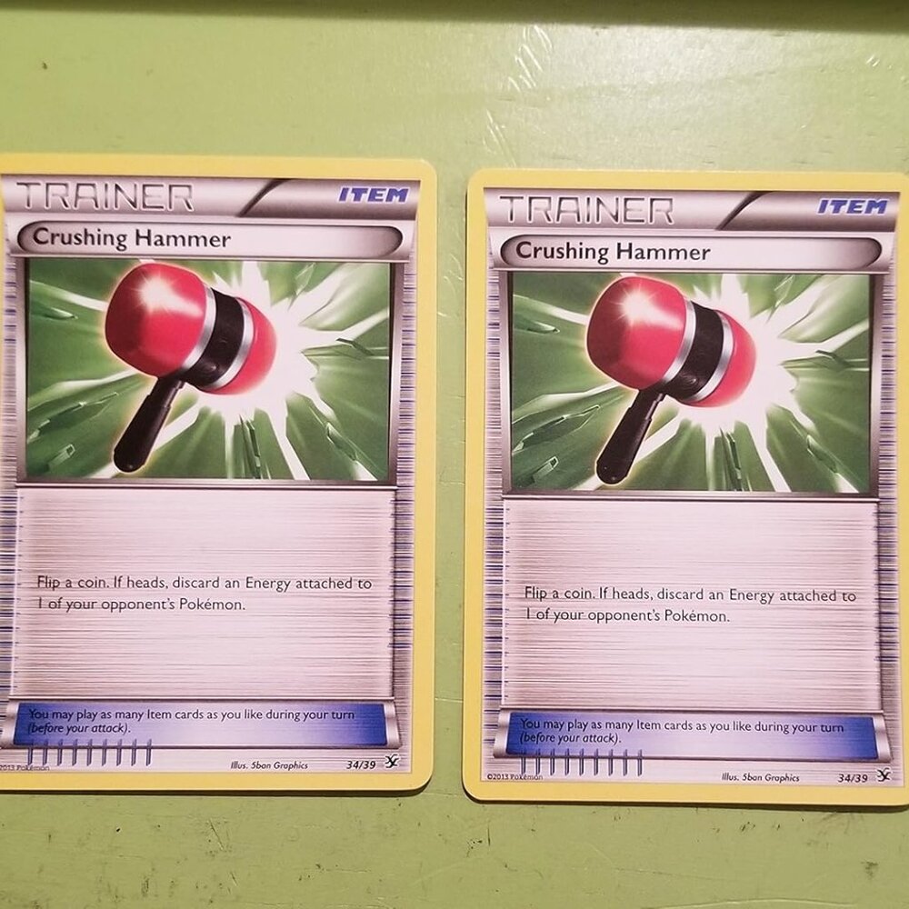Pokemon® Card Lot 002 Cards CRUSHING HAMMER Pokemon Legendary Treasures (111/113